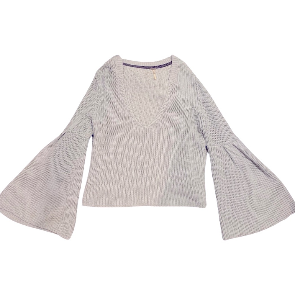 Free People Damsel Bell Sleeve Sweater